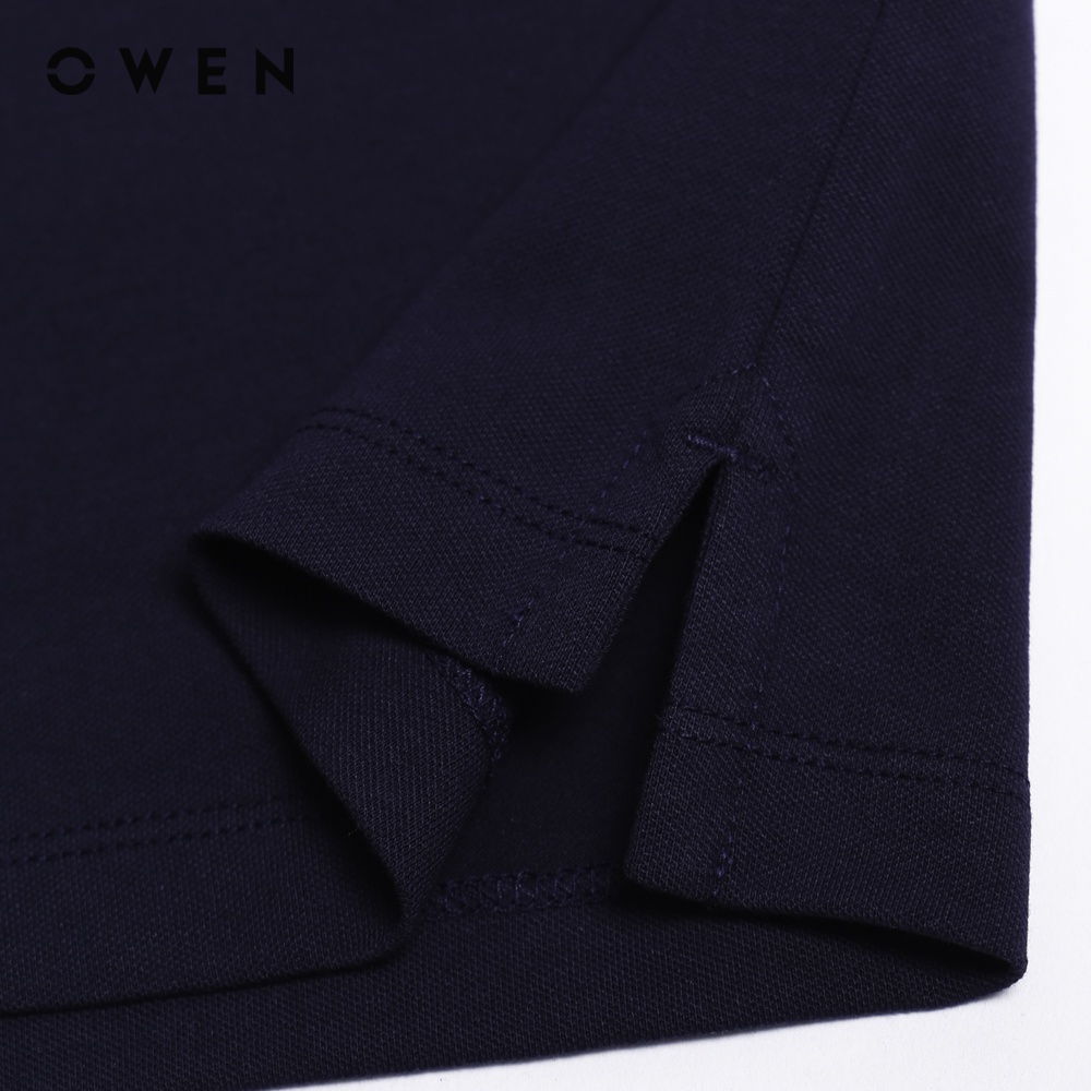 OWEN - Áo Tshirt ngắn tay Body Fit Navy - TSN220973