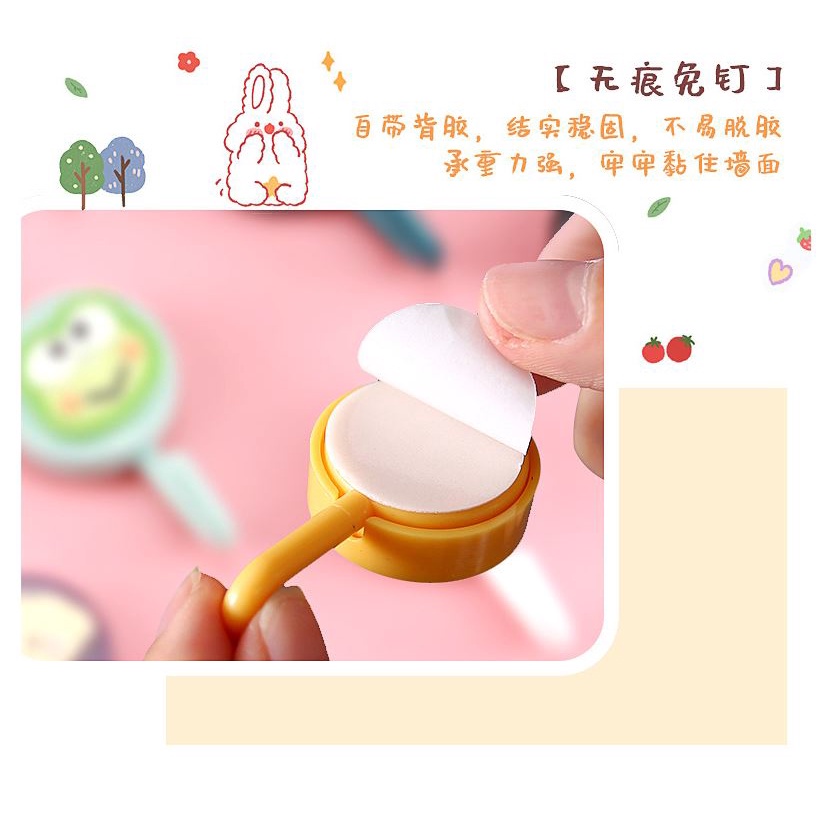 Bộ 2 Móc treo đồ gắn tường họa tiết hoạt hình đáng yêu