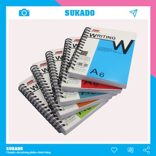 Sổ lò xo a6 kẻ ngang 200 trang grand sukado