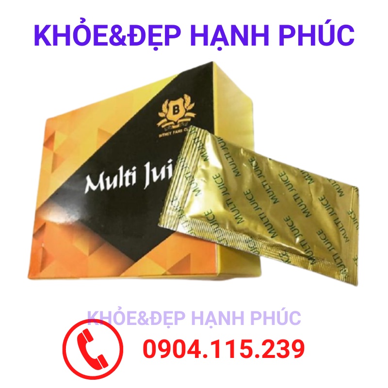 Multi Juice 10 Gói Của Malaysia cân bằng chức năng sinh lý nam nữ chính hãng -10 gói/hộp
