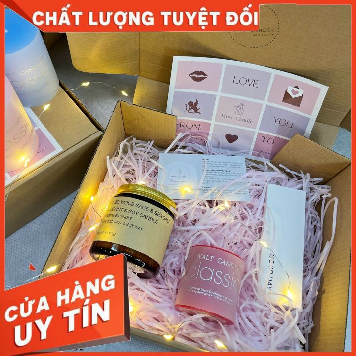 Set quà tặng nến thơm xà bông handmade giftset