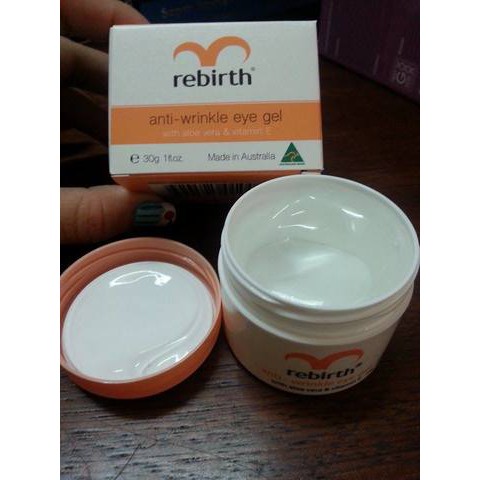 Gel Dưỡng Rebirth Ngăn Ngừa Nếp Nhăn & Quầng Thâm Vitamin E 30g  Anti Wrinkle Eye Gel Rebirth RB05