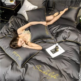 Bộ chăn ga 40s cotton satin mềm