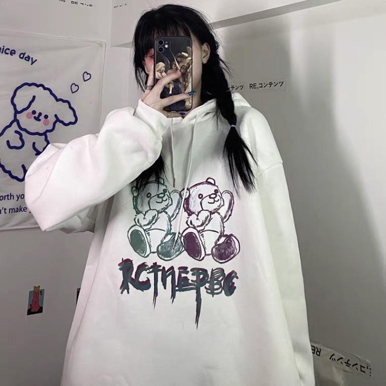 Áo hoodie nữ form rộng KOALA, hoodie nữ form rộng có mũ unisex chất nỉ dày dặn - HODI01 | BigBuy360 - bigbuy360.vn