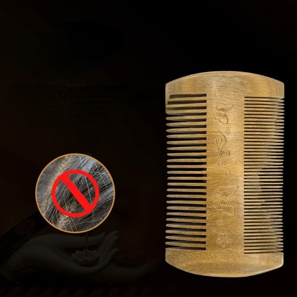 Lược Gỗ Chải Râu Mát Xa Chống Tĩnh Điện Dành Cho Nam Và Nữ