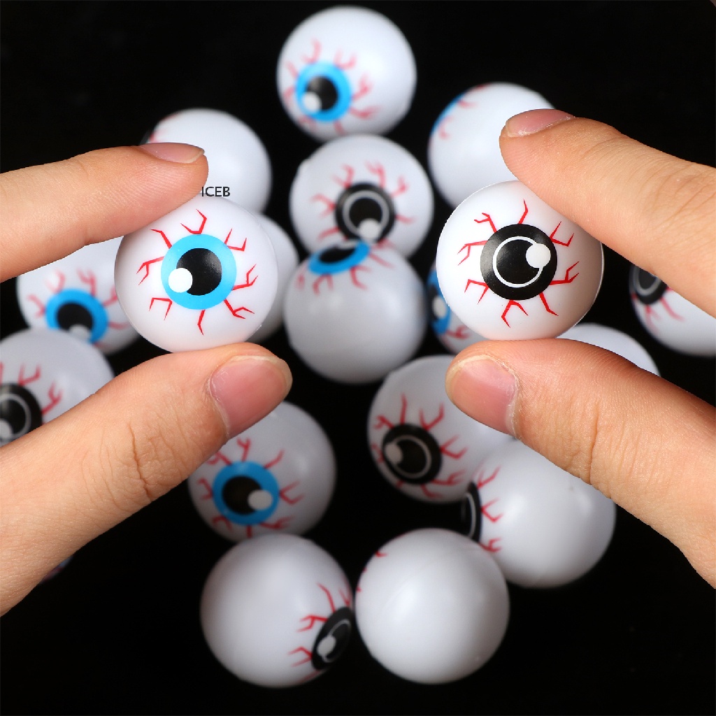 Ic 60 Cái Mắt Nhựa Halloween Ping Pong Bóng Mắt Đáng Sợ Cho Đồ Chơi Trẻ Em 1In Fake my
