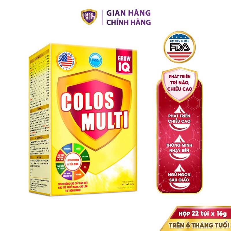 Mama Sữa Non Colos Multi A0, A1,Grow IQ, Pedia, Pro+  Hộp 350g_Duchhuymilk