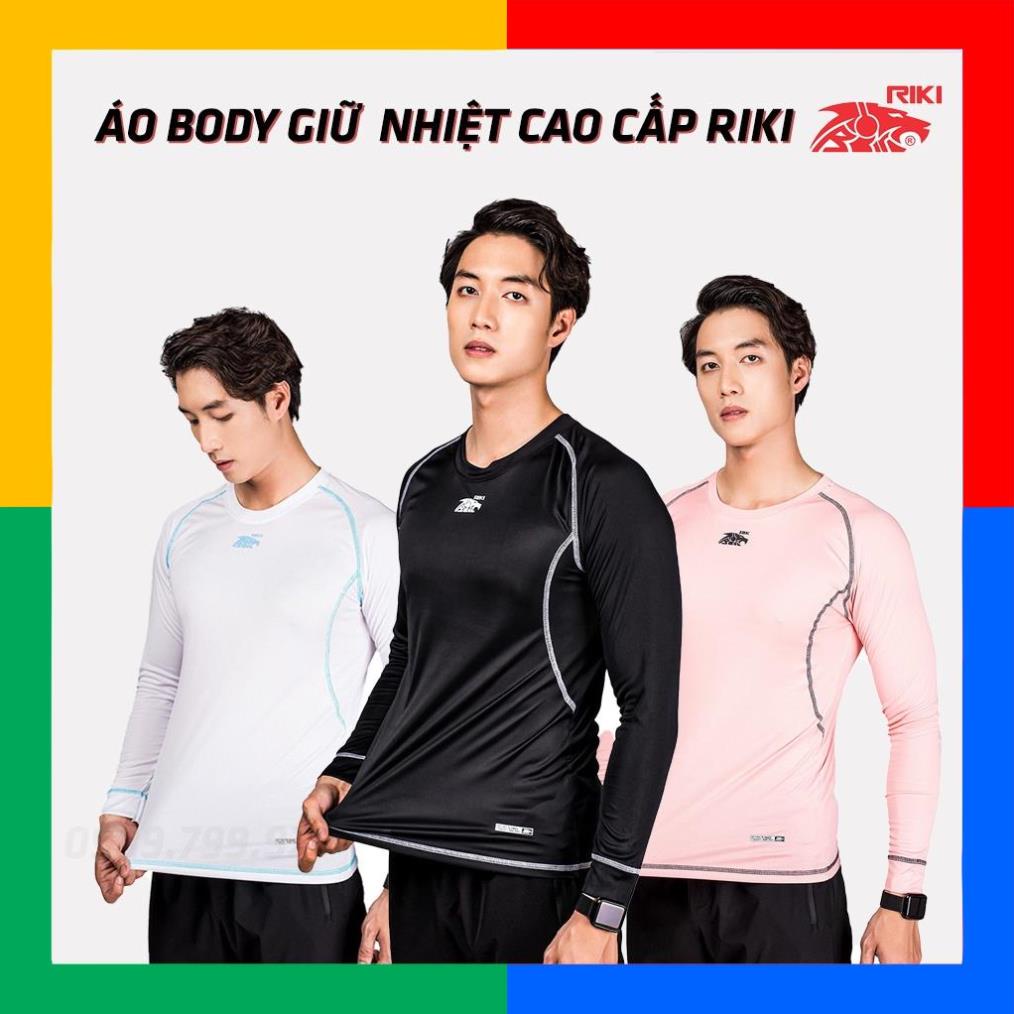 Áo Giữ Nhiệt Riki Chính Hãng Hàng Cấp Thun Co Giãn 4 chiều, Áo Lót Body Dài Tay Cao Cấp 8 Màu