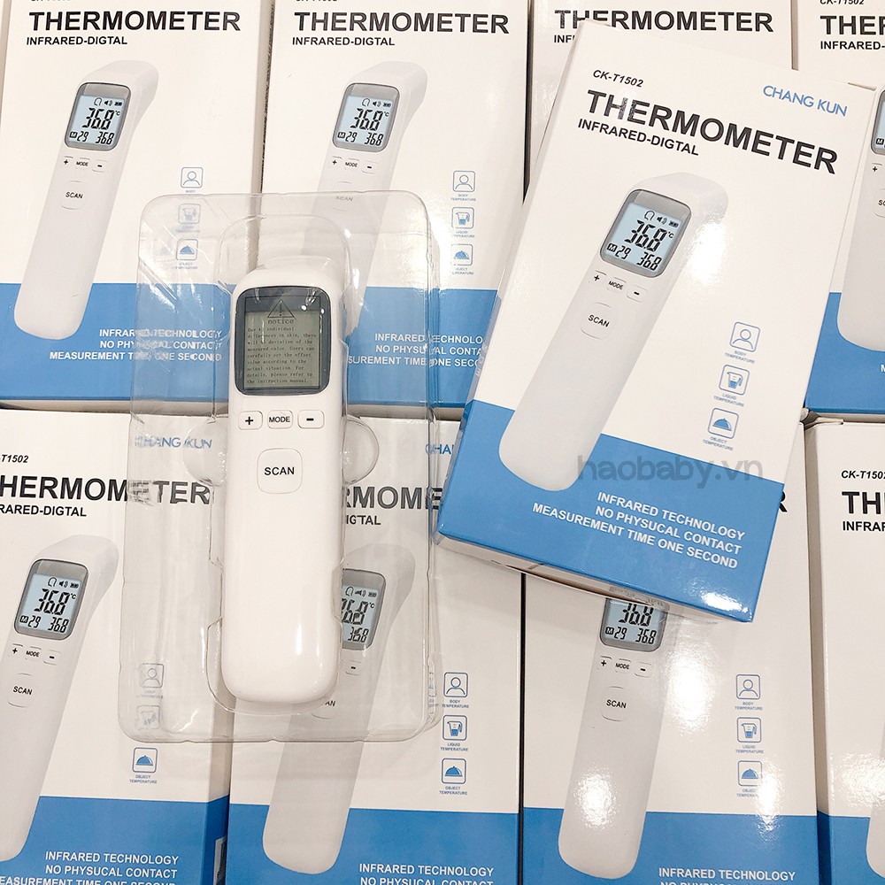 [Haobaby Shop] Máy đo nhiệt độ Thermometer, súng nhiệt kế điện tử hồng ngoại đo thân nhiệt