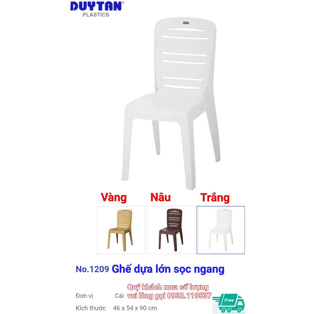Ghế nhựa duy tân Dựa Sọc Ngang