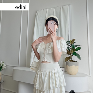 Áo Trễ Vai Xếp Ly Cách Điệu - EDINI - A1450