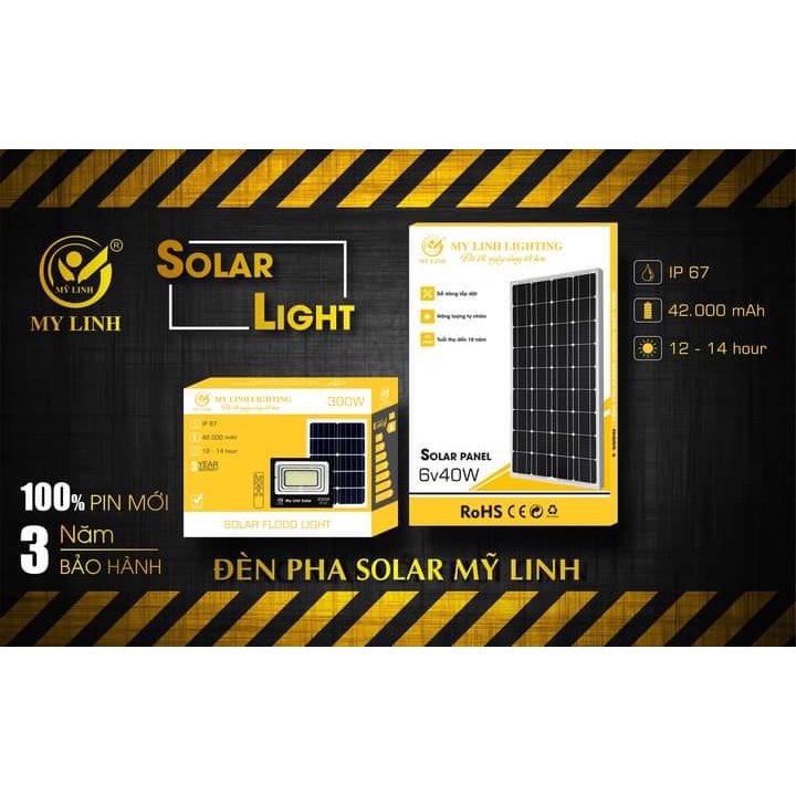 ĐÈN PHA NĂNG LƯỢNG MẶT TRỜI MỸ LINH 200W