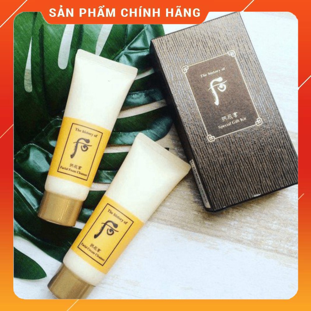 Sữa rửa mặt và tẩy trang đông y Hoàng cung whoo vàng - Whoo Facial Foam Cleanser 40ml