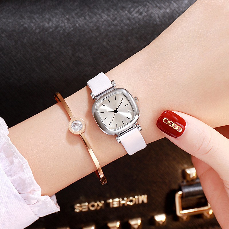 Đồng hồ nữ dây da DZG D016 tuyệt đẹp, mặt vạch xinh xắn, thời trang, mẫu mới nhất | BigBuy360 - bigbuy360.vn