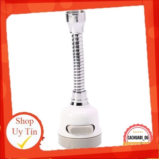 Đầu vòi rửa tăng áp điều hướng trục lò xo 17cm xoay 360 độ với 3 chế độ nước