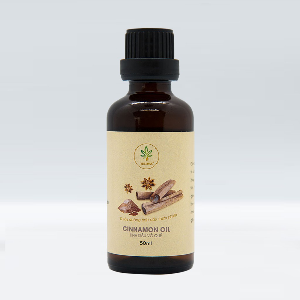 Tinh dầu Quế 50ML thương hiệu HEIWA nhập khẩu Ấn Độ có giấy kiểm định đuổi muỗi, thơm phòng khử mùi cực tốt