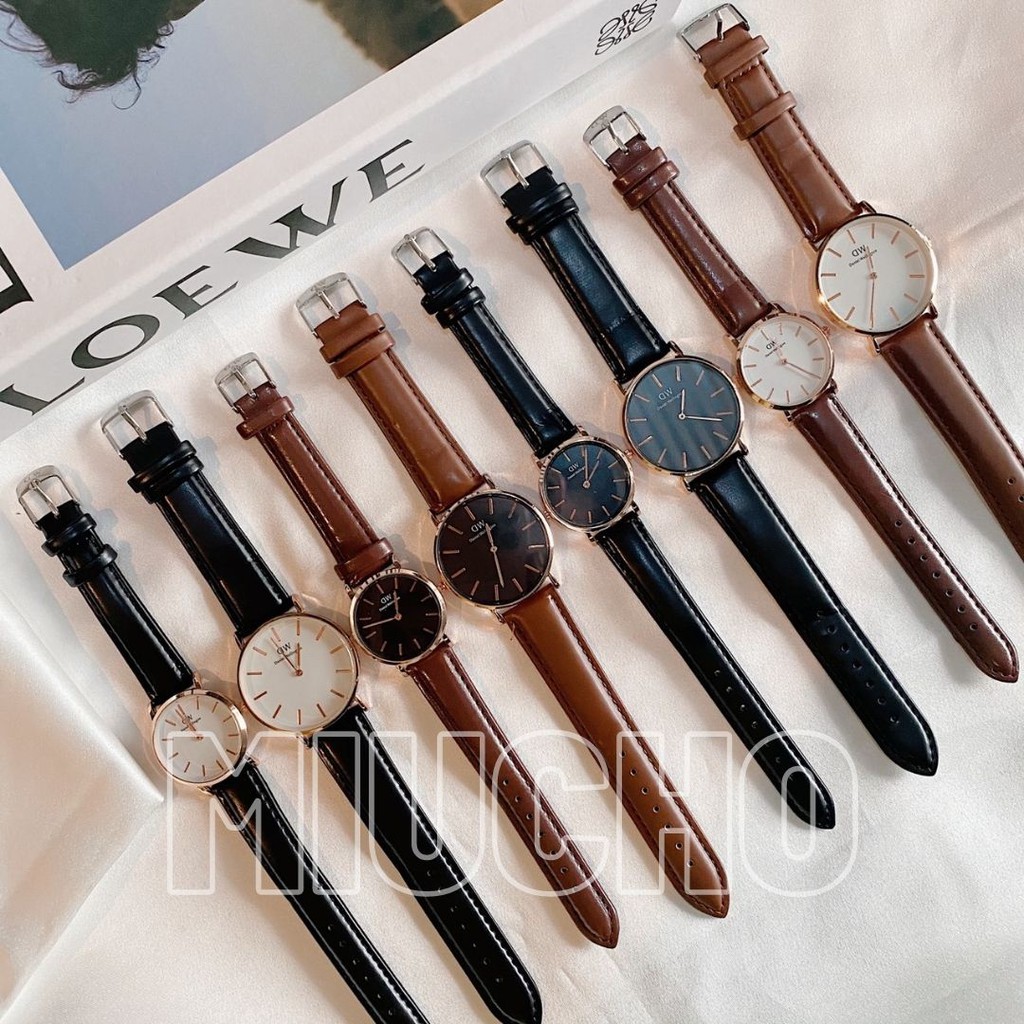 [Mã FAMAYFA2 giảm 10K đơn 50K] Đồng hồ đôi thời trang dây da DH156 Miucho | BigBuy360 - bigbuy360.vn