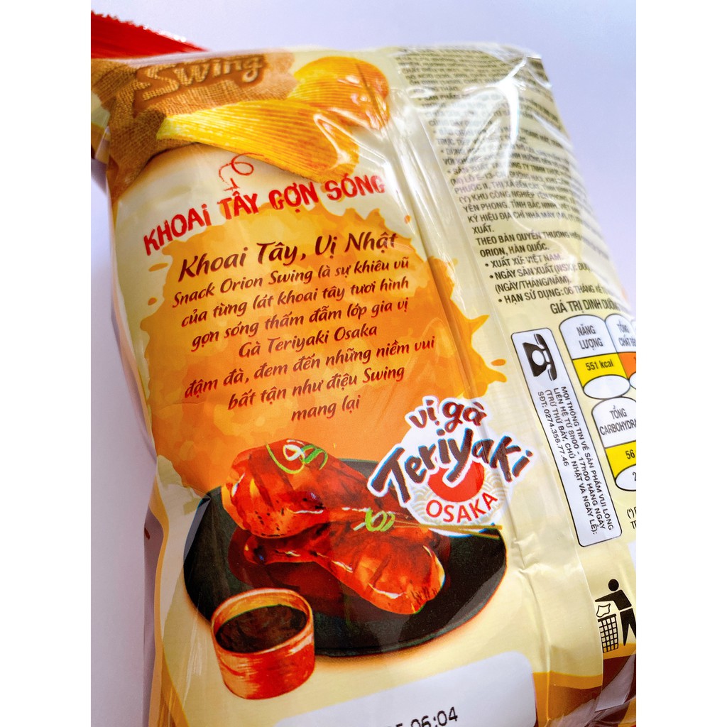 Snack Swing vị gà Teriyaki 36g