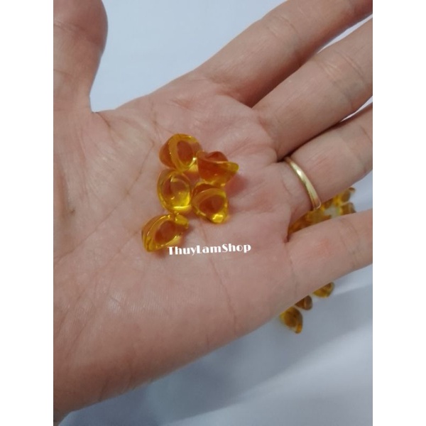 Set 10 thỏi vàng đá pha lê lưu ly kim nguyên bảo đặt bàn thờ Thần tài kích tài lộc