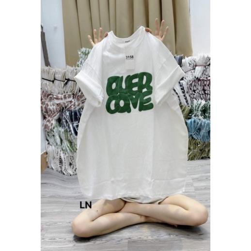 [Rẻ Vô Địch] Áo Thun Cotton Khô 3158 Form Rộng Tay Lõ Unisex OUERCOME