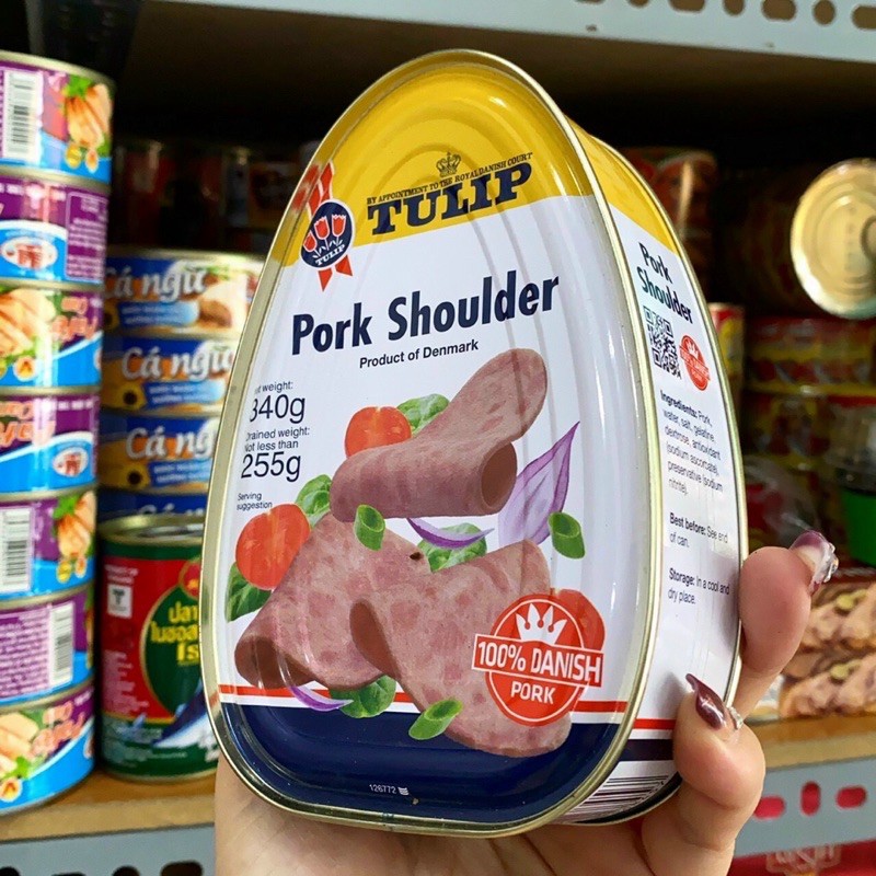 Thịt heo hộp Tulip Pork Shoulder 340g