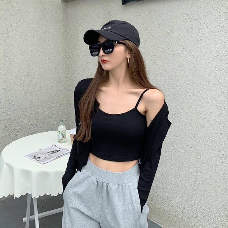 Áo hai dây Và Khăn Choàng Hai Mảnh 2022 Bộ Đồ Gia Vị Mới Dành Cho Bé Gái