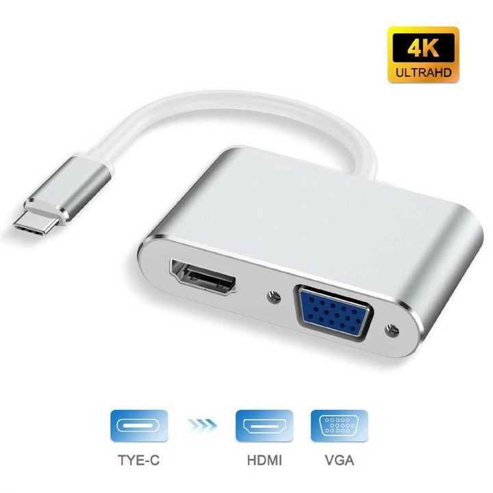 Cáp Chuyển Type-C ra VGA, HDMI