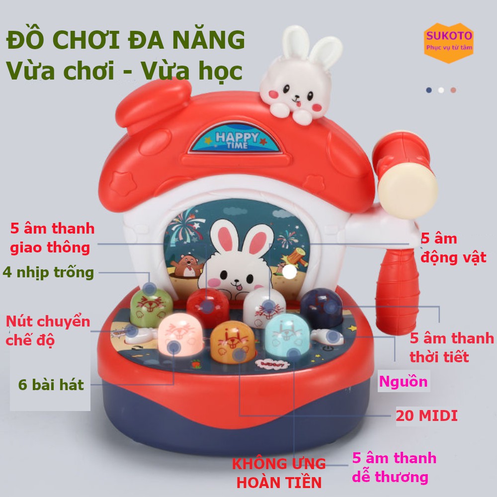 Đồ chơi đập chuột vui vẻ happy hamster cho bé từ 2 - 6 tuổi