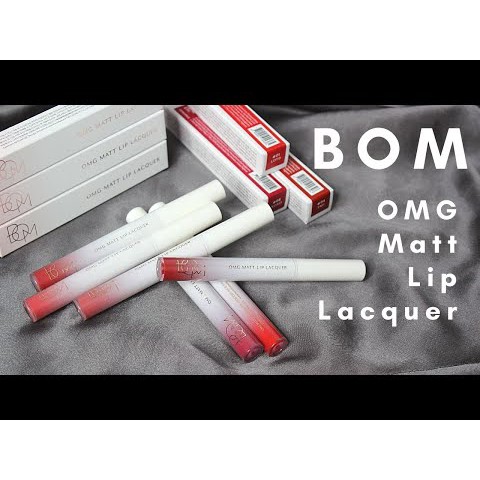 Son kem lì BOM OMG matte lip lacquer