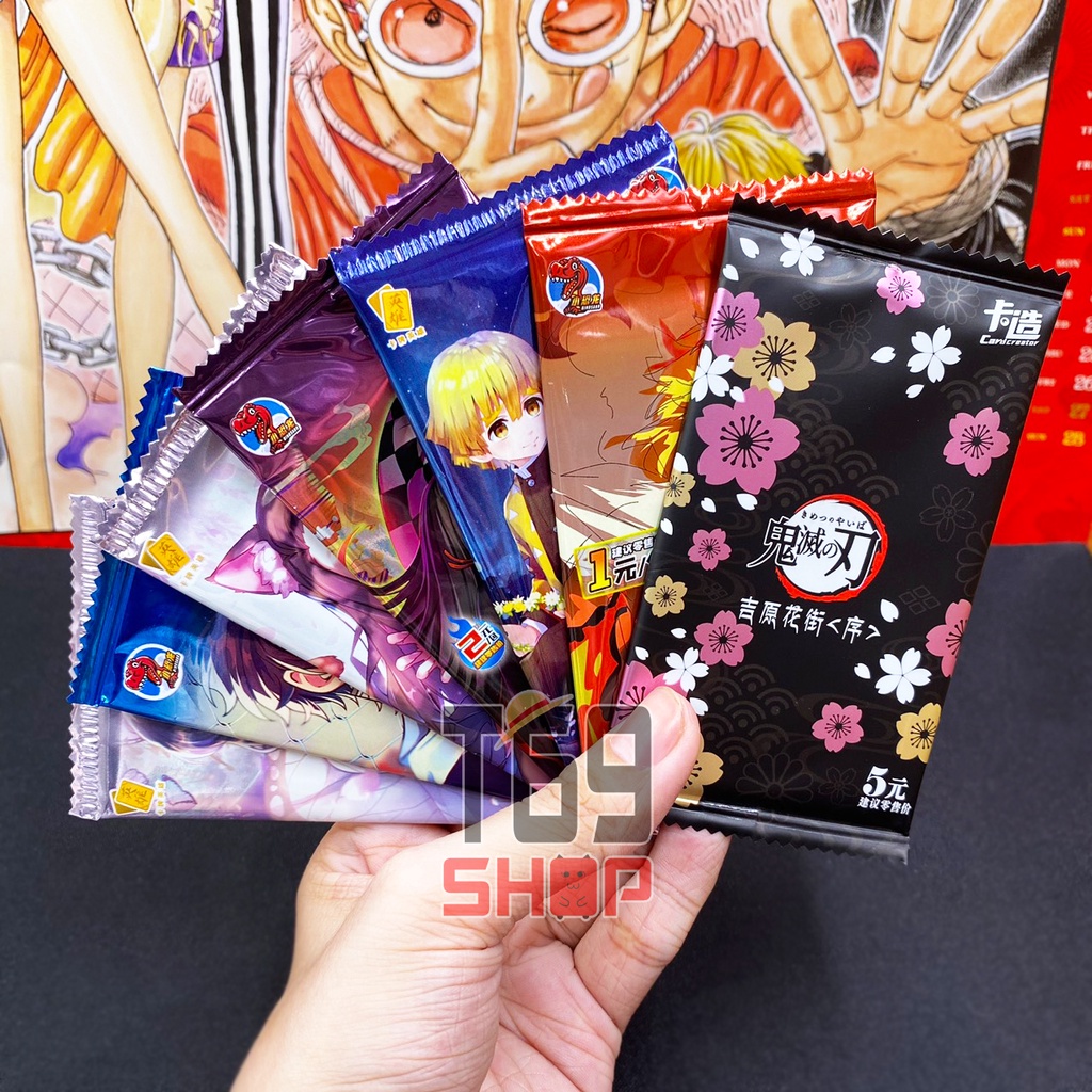 Pack nhân phẩm, gói ảnh thẻ nhân phẩm anime Kimetsu no Yaiba mẫu mới siêu rẻ