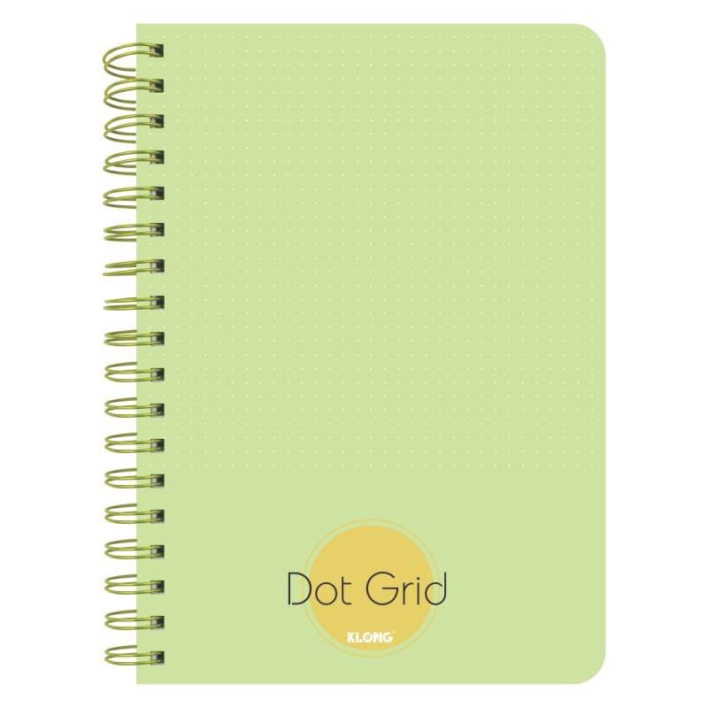 Sổ KLONG Dot Grid lò xo kép B5- ruột chấm 200 trang 120/90; MS: 962