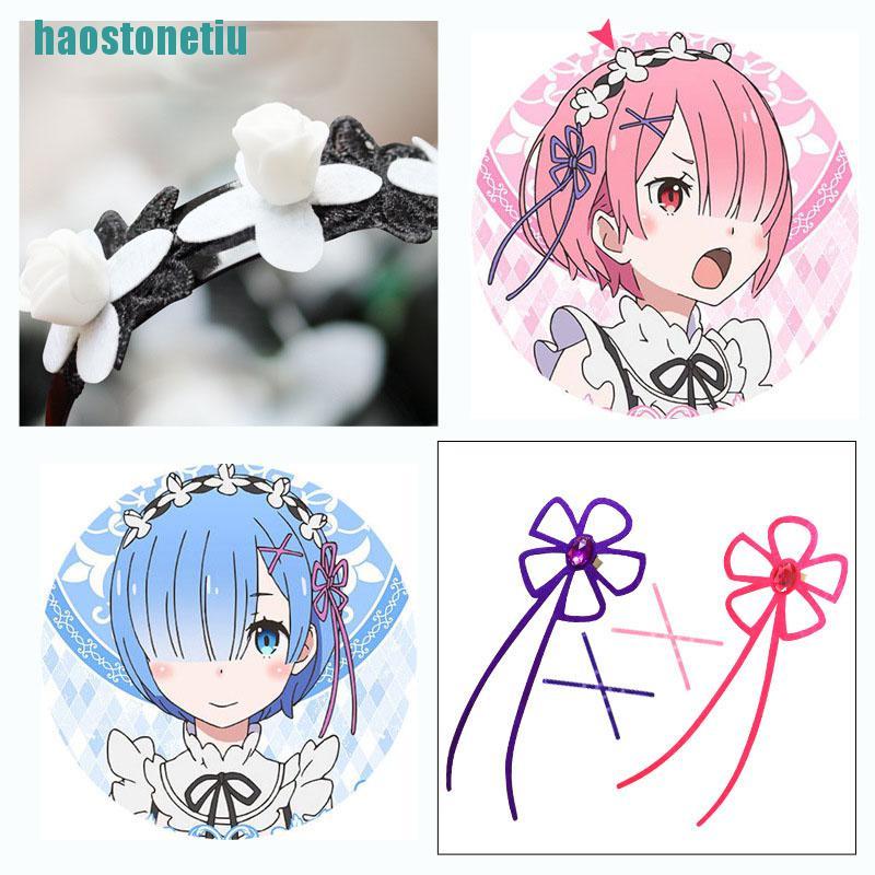 Bộ Đồ Hóa Trang Cô Hầu Gái Anime Ram / Rem Chất Lượng Cao