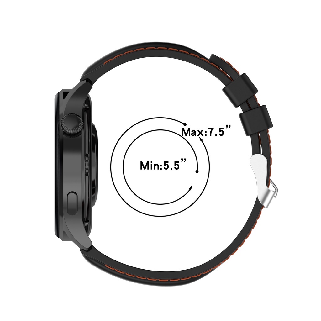 Dây đeo silicone thay thế thích hợp cho Huawei Watch 3 3pro/ Gt 2 Pro/ Gt 2 46mm/ 2e 22mm Honor Gs Pro/ Magic 2 46mm