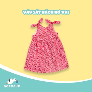Váy sát nách nơ vai hồng