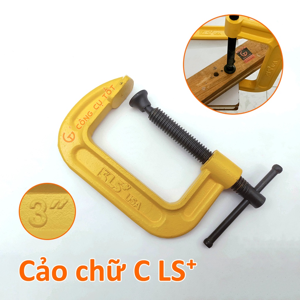 Cảo chữ C LS⁺ USA 3inch- 4 inch