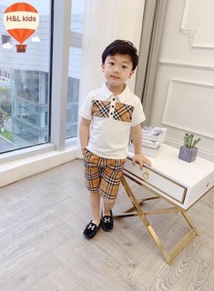 Bộ burberry cho bé