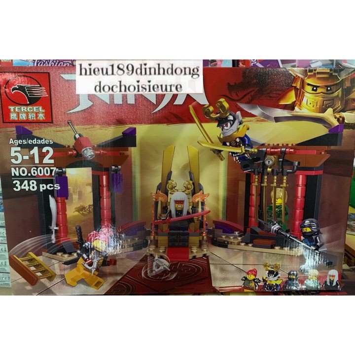 Lắp ráp xếp hình NOT Lego Ninjago Movie 70651 Lepin 06090, Bela 10935 : ngai vàng 251 mảnh