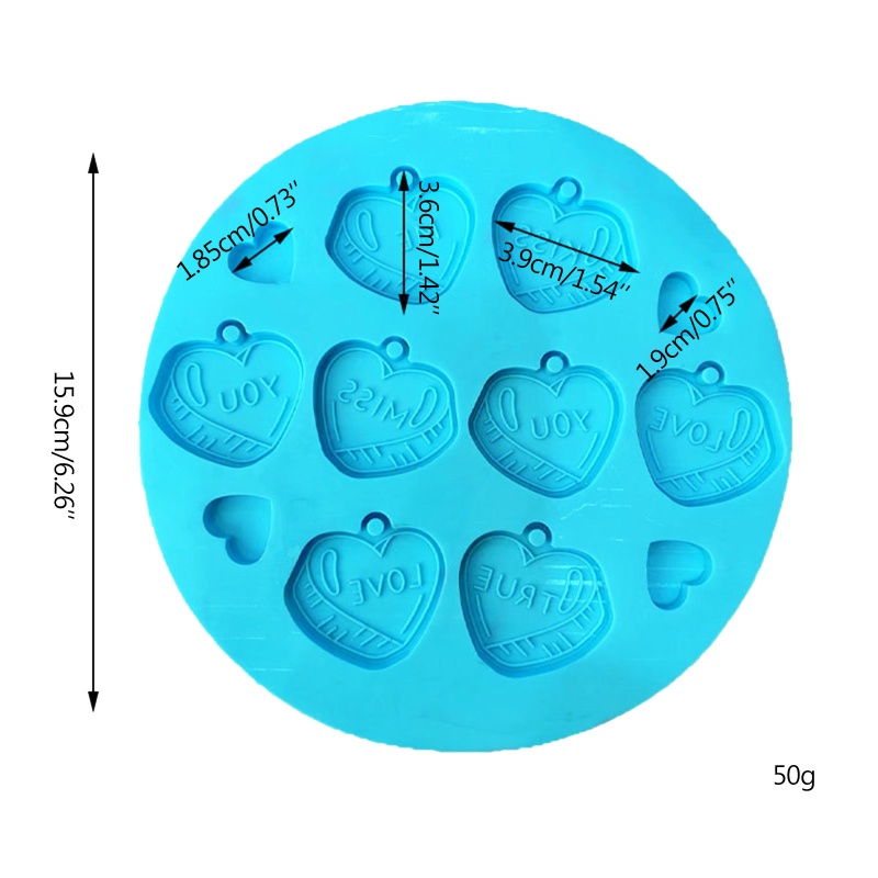 Khuôn Silicone Làm Móc Khóa Chủ Đề Valentine