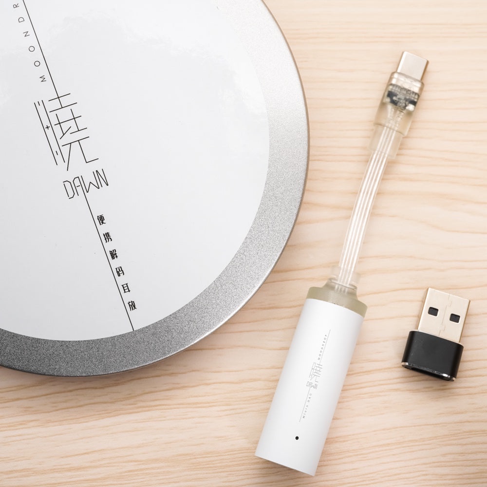 MOONDROP DAWN Bộ giải mã Type C | Cáp chuyển đổi âm thanh giải mã chip DAC Cirrus Logic CS43131 | Dongle Dac Amp