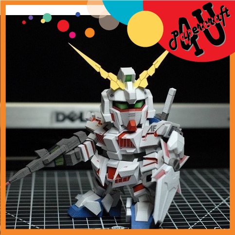 Mô hình giấy 3D  SD Gundam RX-0 Unicorn