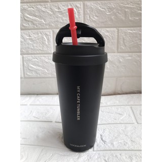 Ly Giữ Nhiệt Bằng Thép Không Gỉ Lock&Lock Clip Tumbler LHC4151BLK (540ml) - Đen