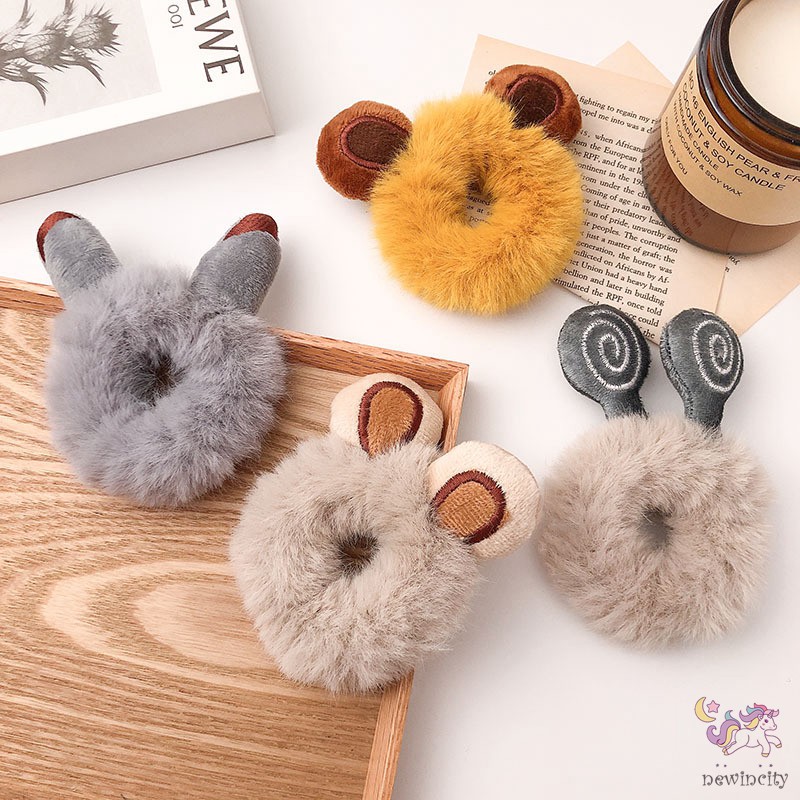 Dây Cột Tóc Hình Tai Thỏ Đáng Yêu Kiểu Hàn Quốc Cho Bé Gái