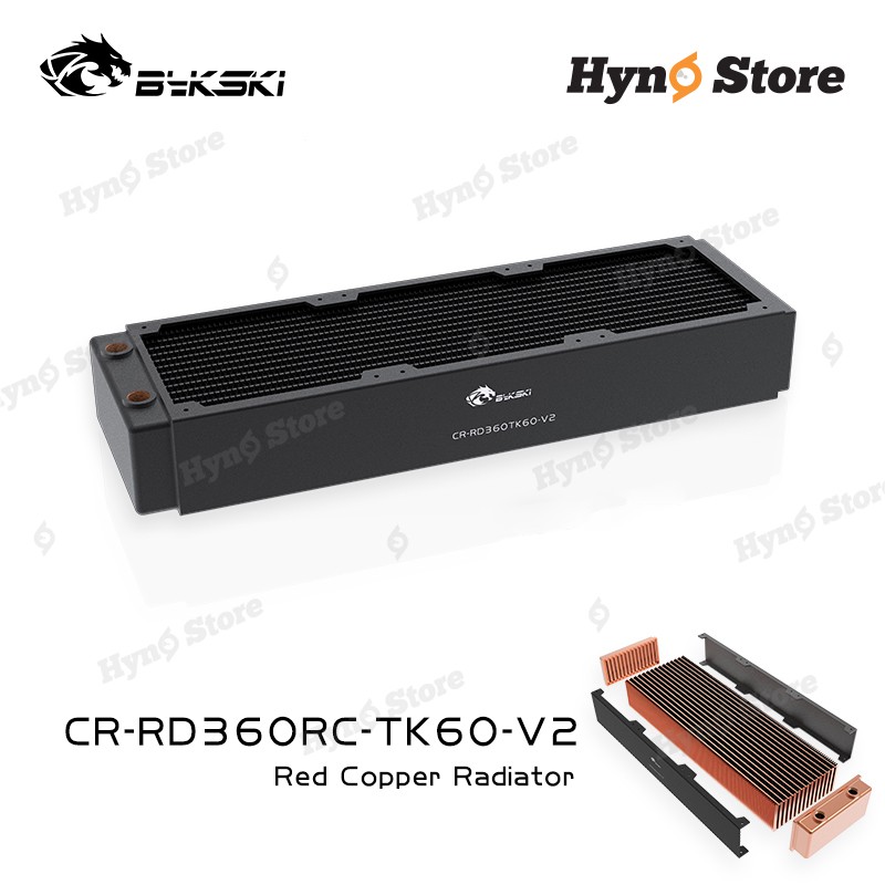 Rad đồng tản nhiệt nước 360 chất lượng cao Bykski dày 60mm CR-RD360RC-TK60-V2 – Hyno Store