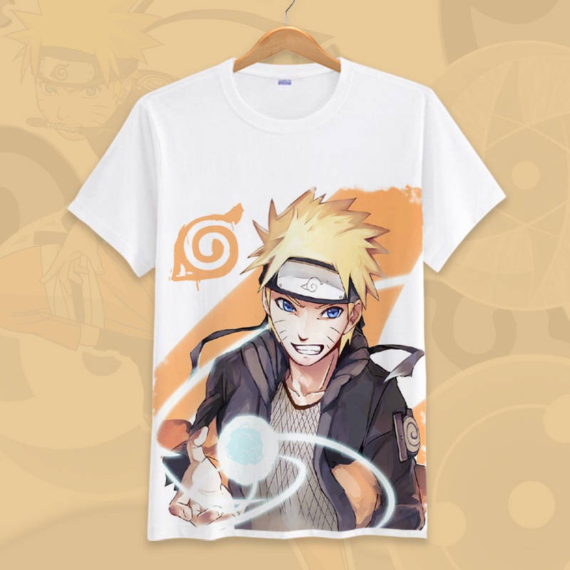 áo nam Tay Ngắn In Hình Anime Naruto Cá Tính