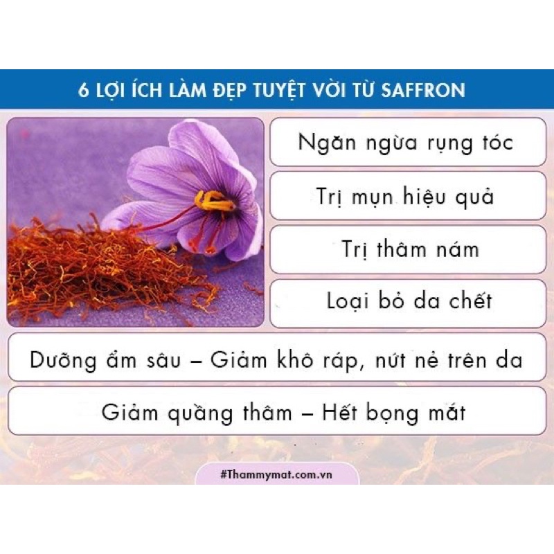 [Cam Kết Chính Hãng ] Nhuỵ Hoa Nghệ Tây Saffron Úc 1G ( mua 1 tặng 1 )