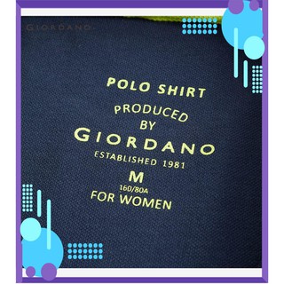 ( Foreder) GIORDANO Áo Thun Polo Cho Nữ 05310389 new