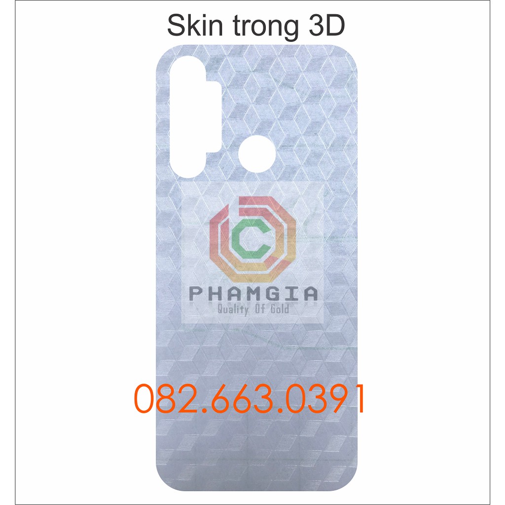 Miếng dán mặt lưng skin carbon Realme 5i / Realme 5s