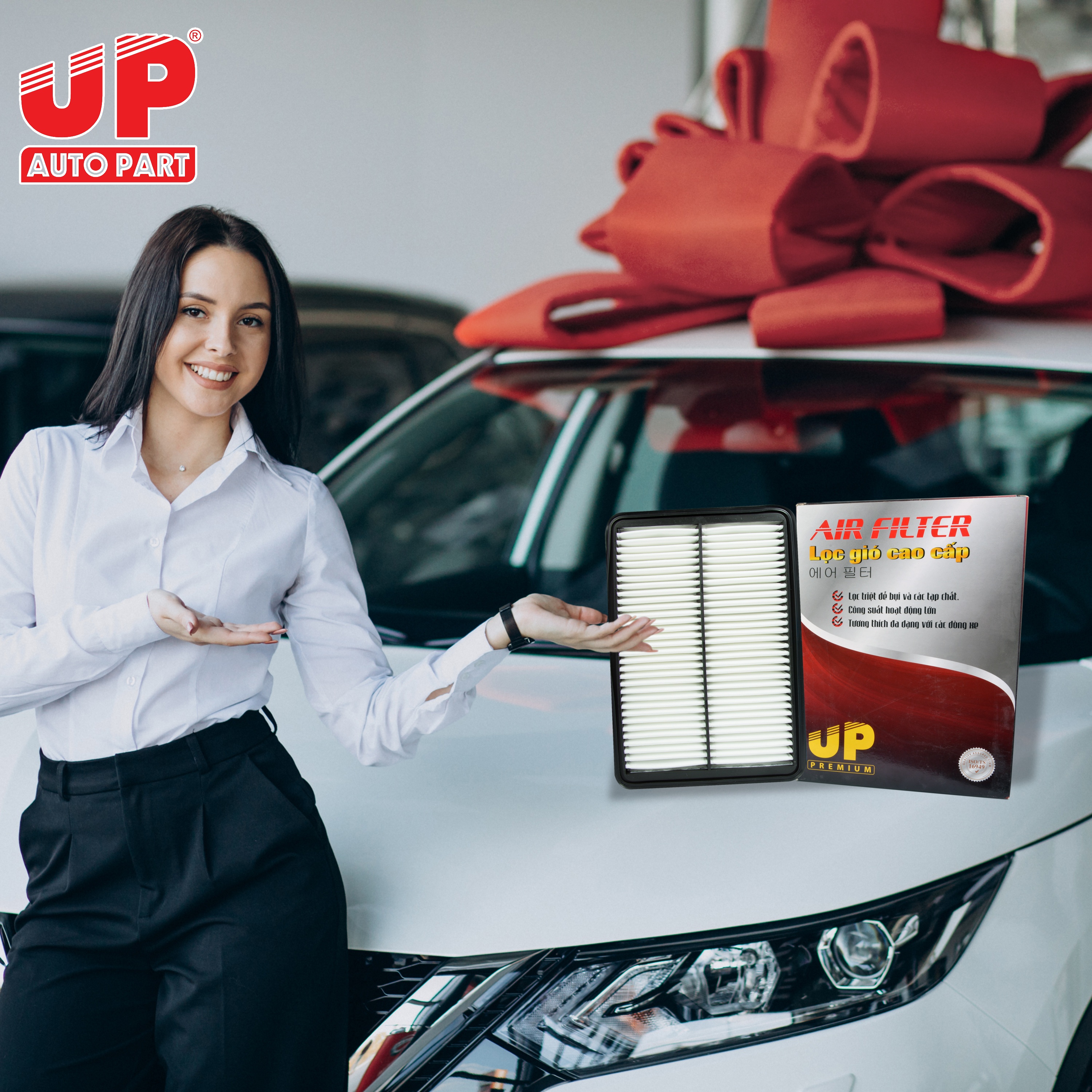 Lọc gió động cơ HYUNDAI SANTAFE 2.4L GAS 2010-2012