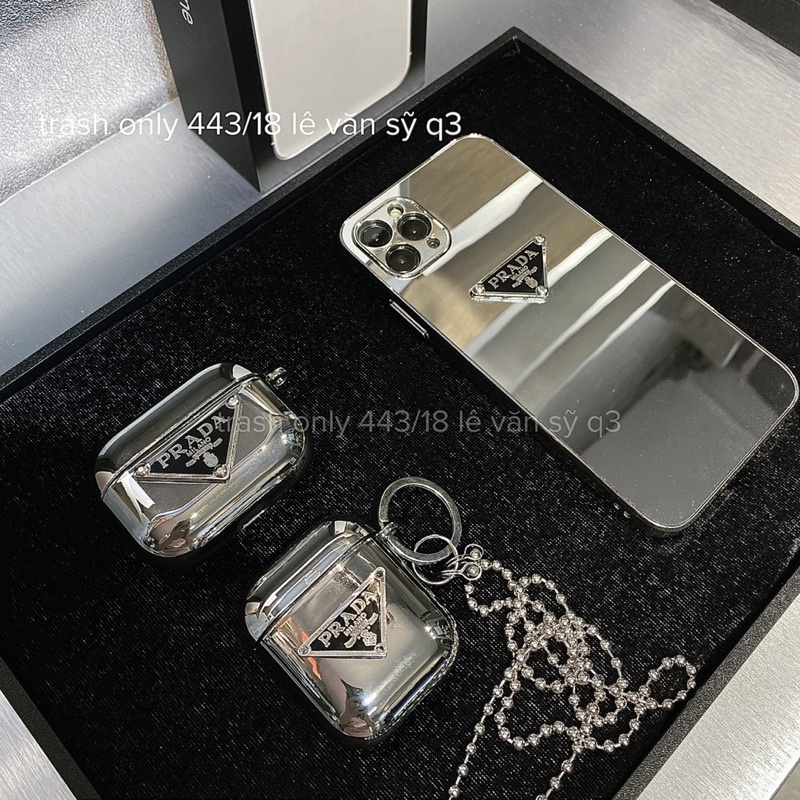 CASE PRADA 12, 12PRO, 12PROMAX, 13, 13PRO, 13PROMAX - AIRPOD 3 , 14PRO, 14PROMAX