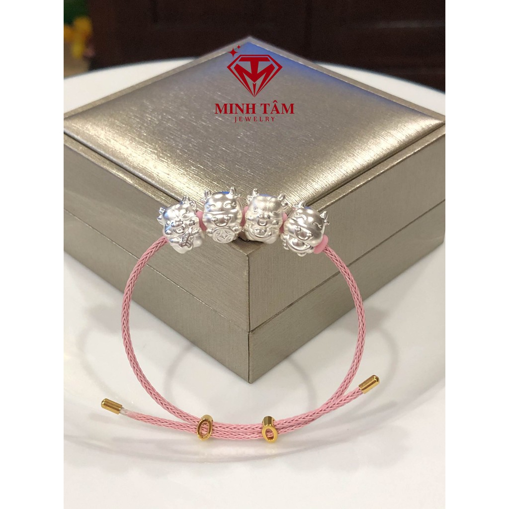 Charm con giáp Trâu Tân Sửu bạc 999 nhập khẩu cao cấp-Minh Tâm Jewelry